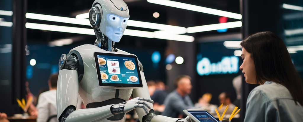 robot self-service kiosk