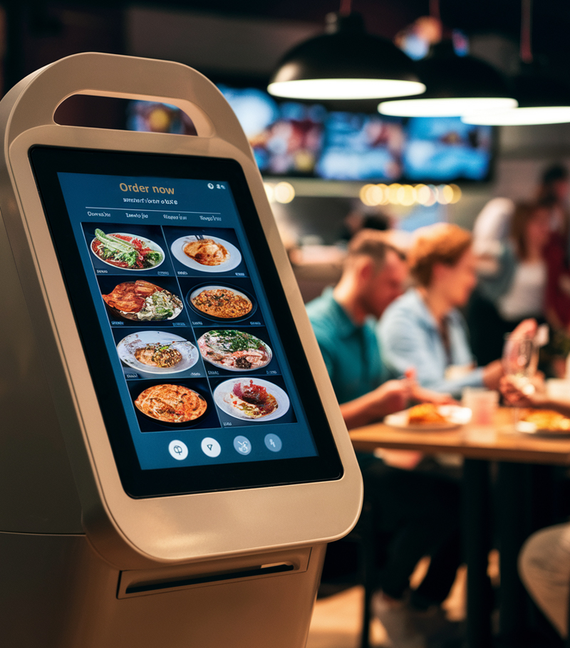 self-ordering kiosk for restaurant