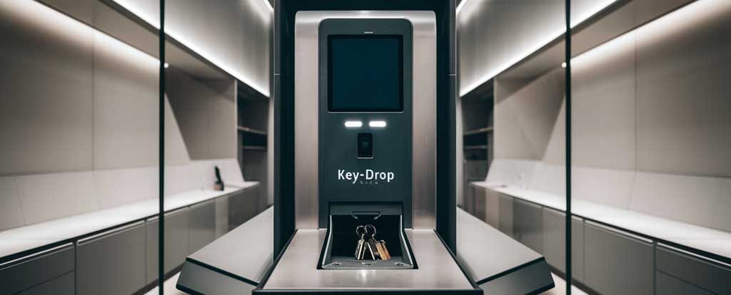self-service key drop kiosk machine