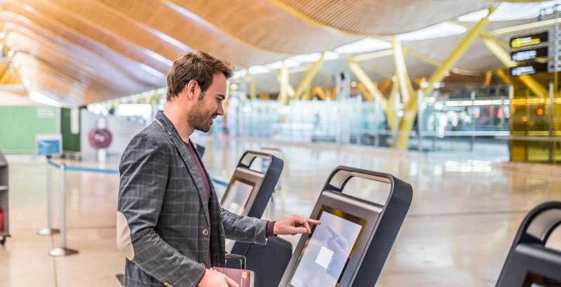 airport self-service kiosk