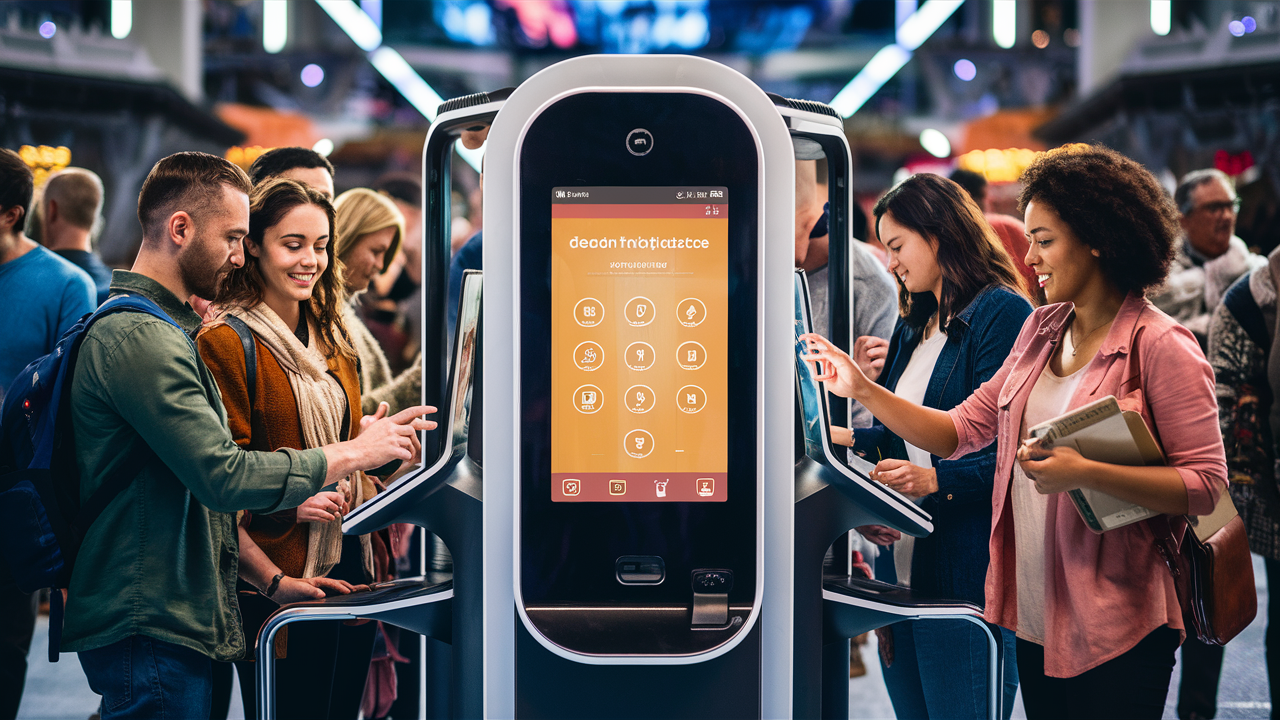 Alt text: custom bill payment kiosk