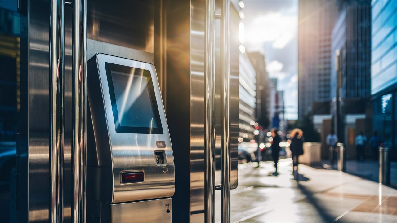 bill payment kiosk semi outdoor