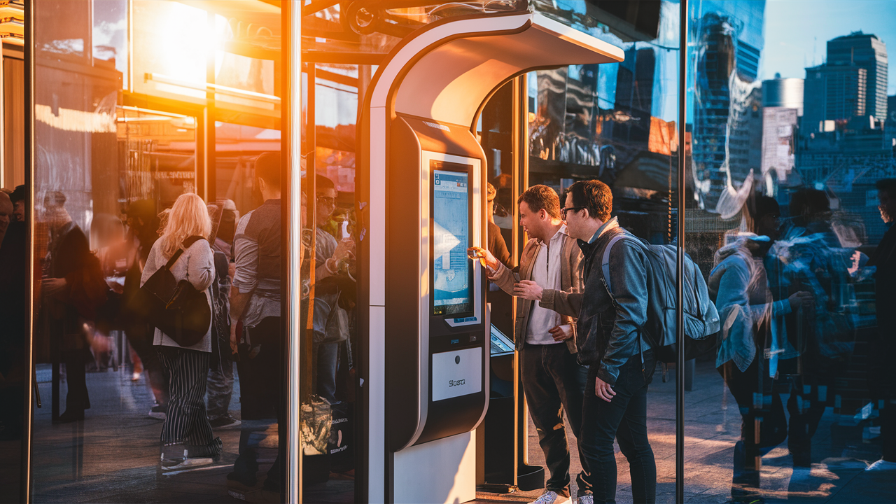 bill payment kiosk for outdoor