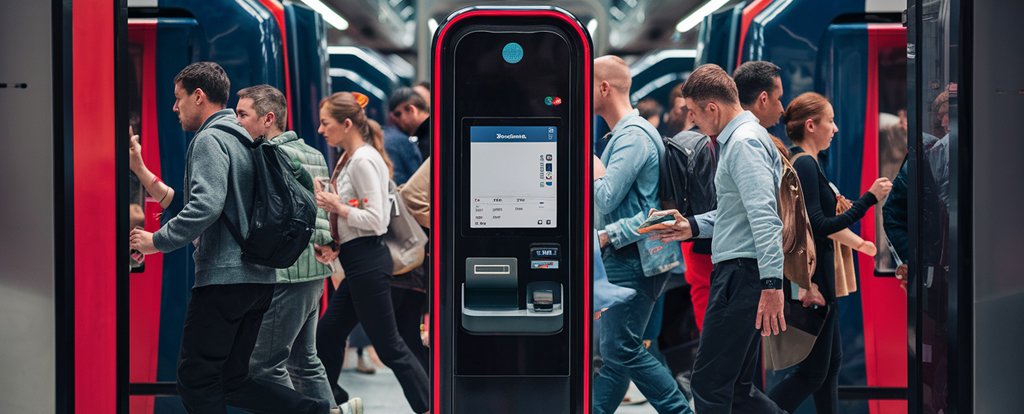 public transportation ticketing kiosk