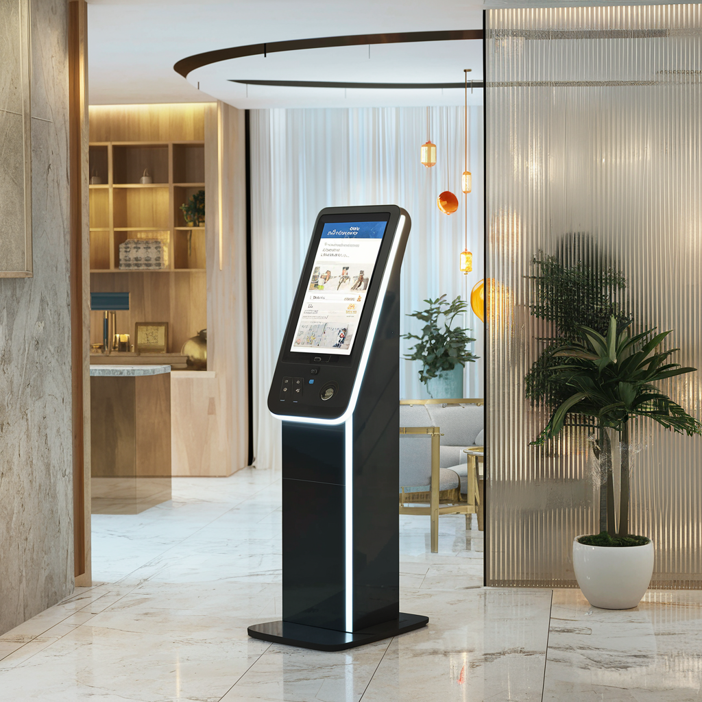 A hospital kiosk machine