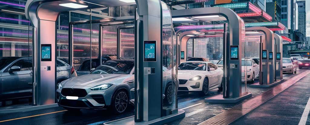 drive thru car wash kiosk