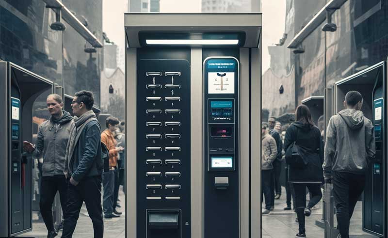 Self-service key-drop kiosk