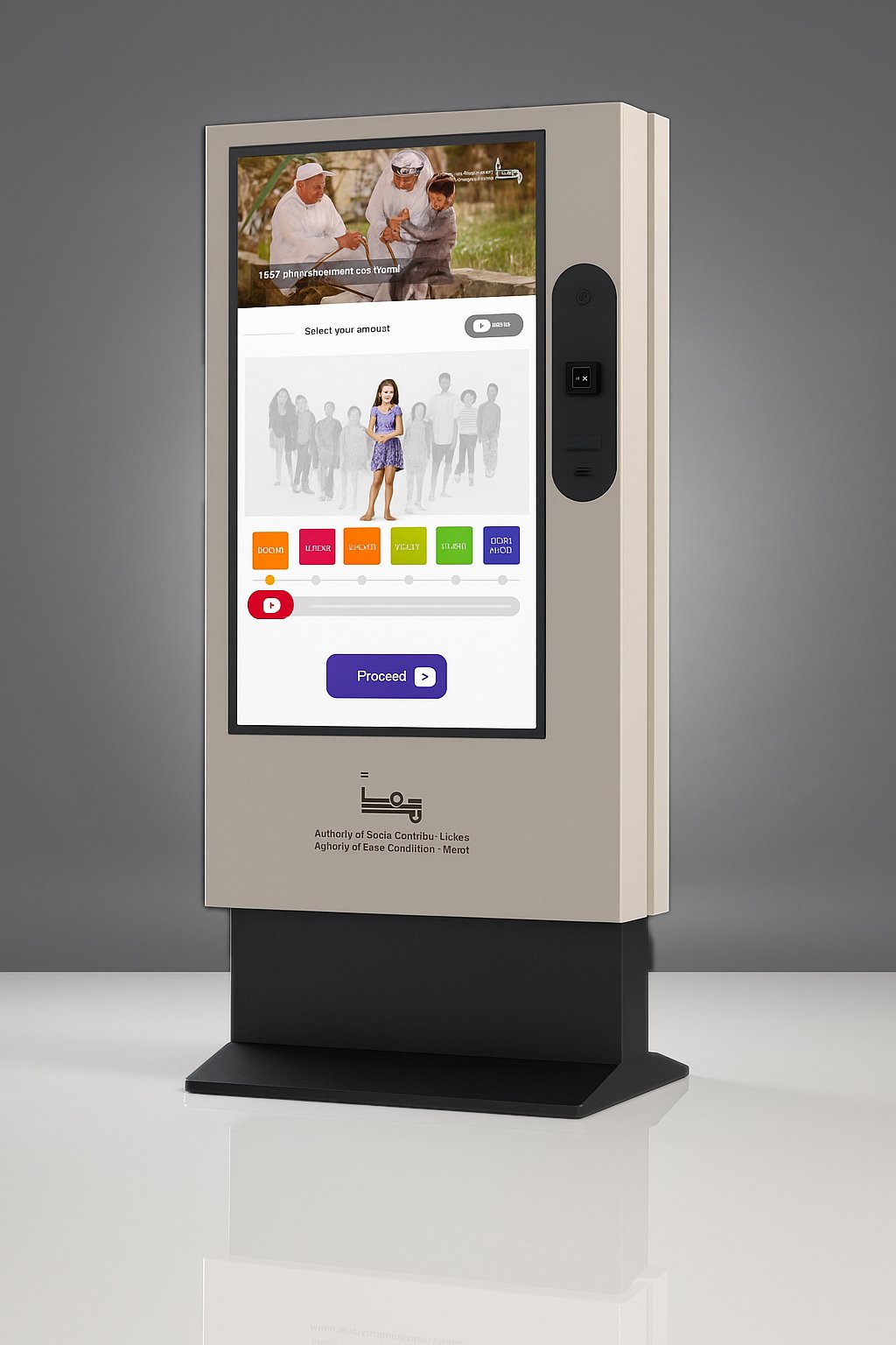 Maan charity kiosk machine