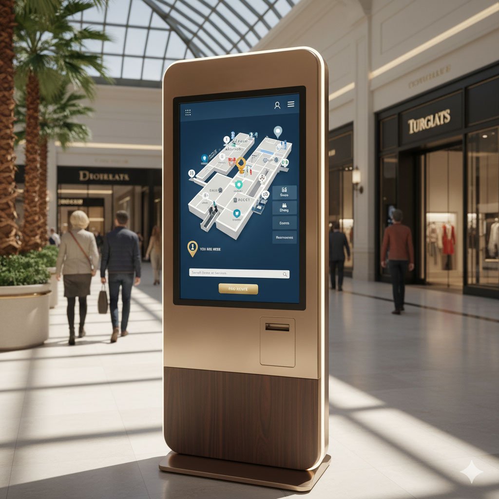 way finding kiosk machine