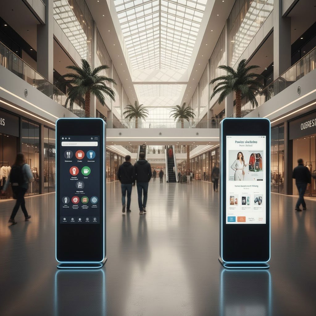 43-inch multi-touch Totem Kiosks for malls