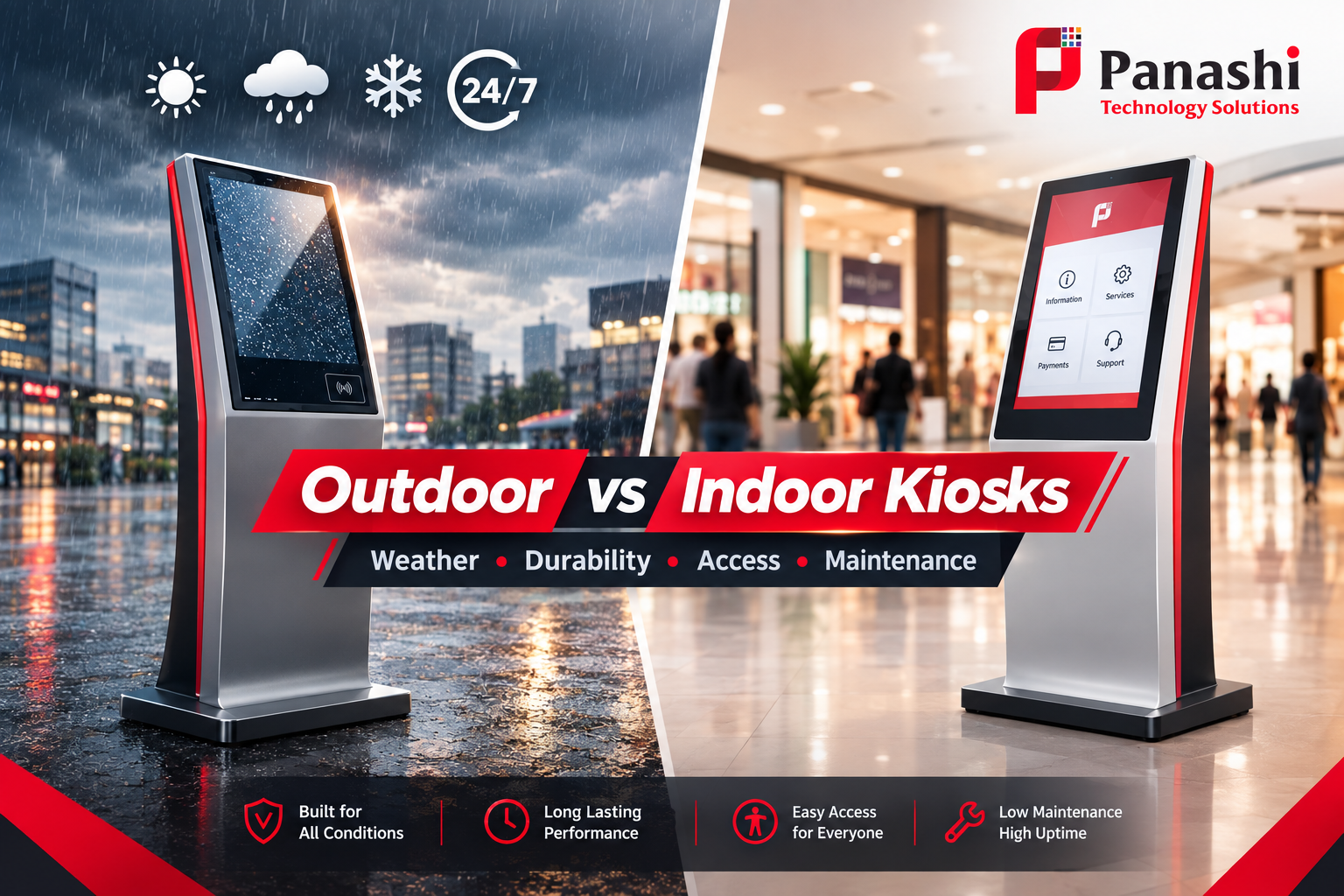 Outdoor Kiosk Vs Indoor Kiosks: A Comparative Study