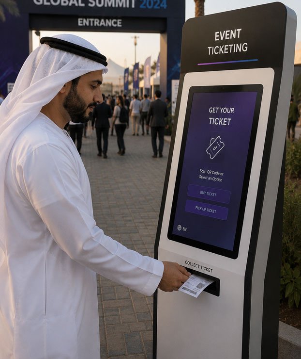 event ticketing kiosk
