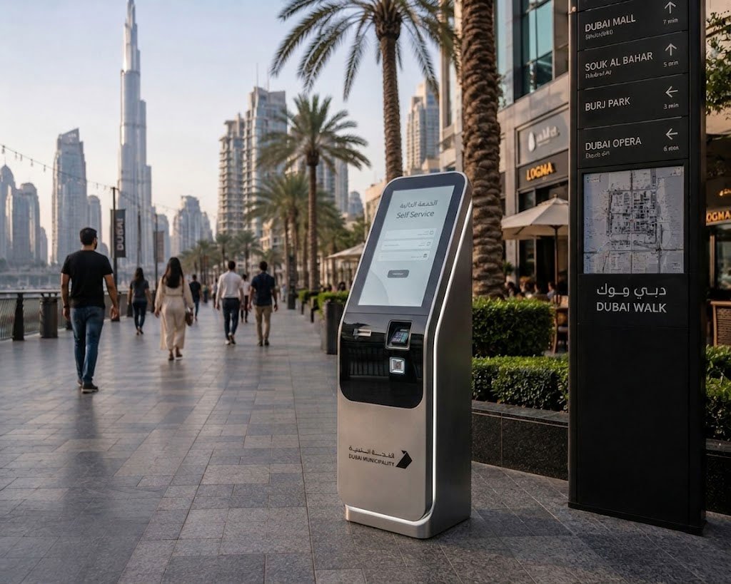 outdoor kiosk machine dubai
