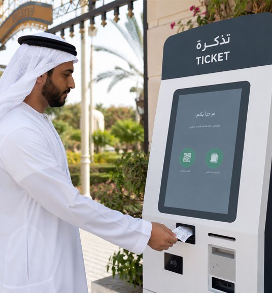 ticketing kiosk machine dubai