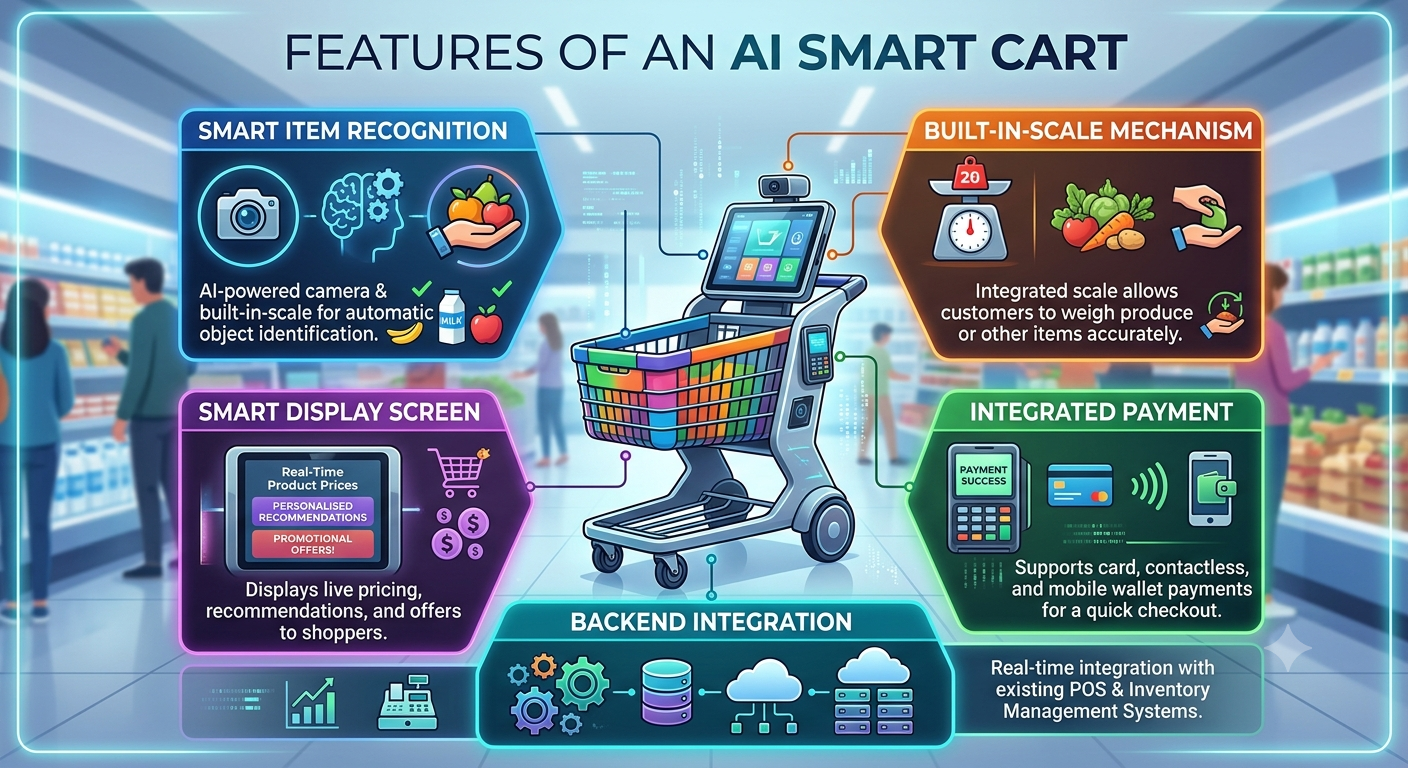 How does an AI smart cart work?