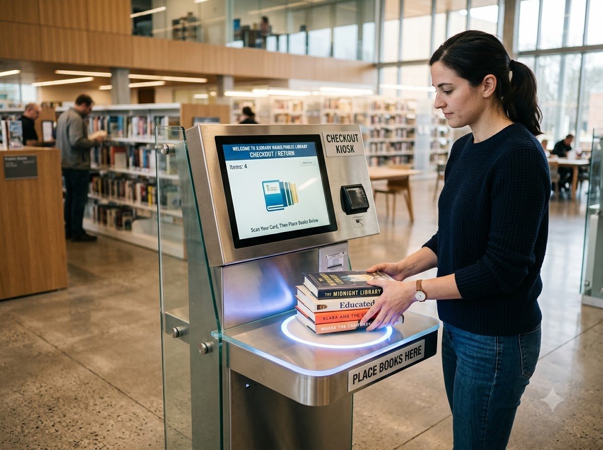How libraries benefit from deploying a self-service library kiosk