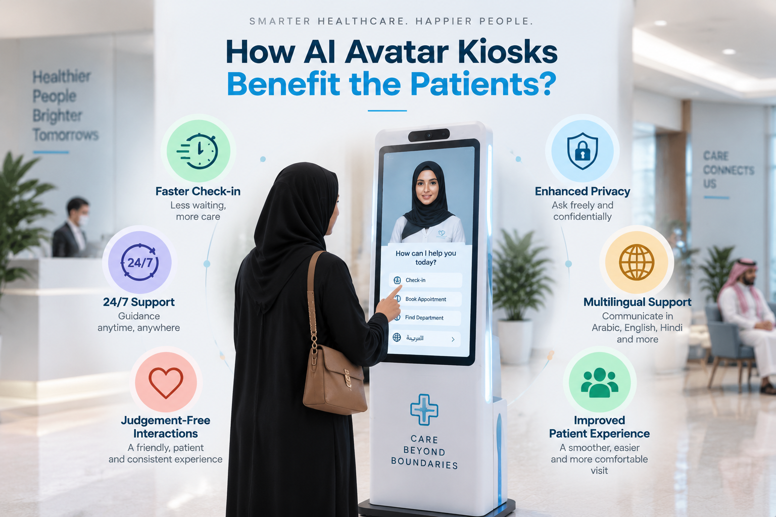 How AI avatar kiosks benefit the patients