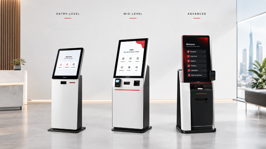 How are self-service kiosk machines classified