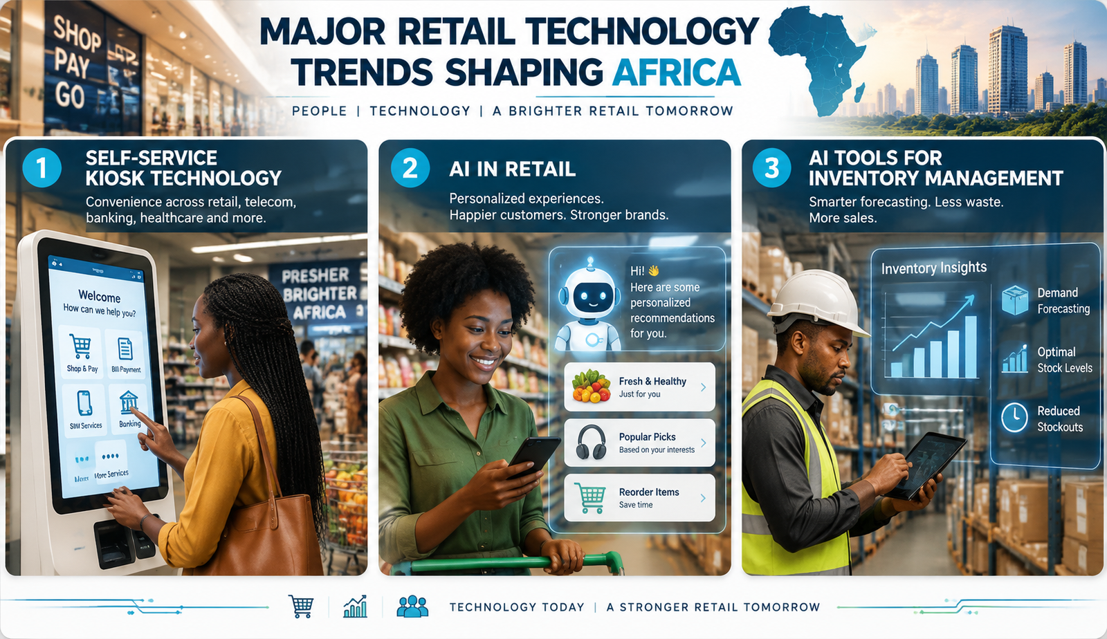 What are the major retail technology trends shaping Africa