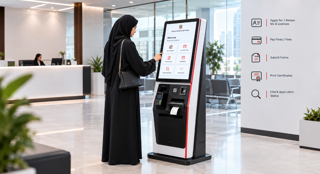 What is a self-service government kiosk?