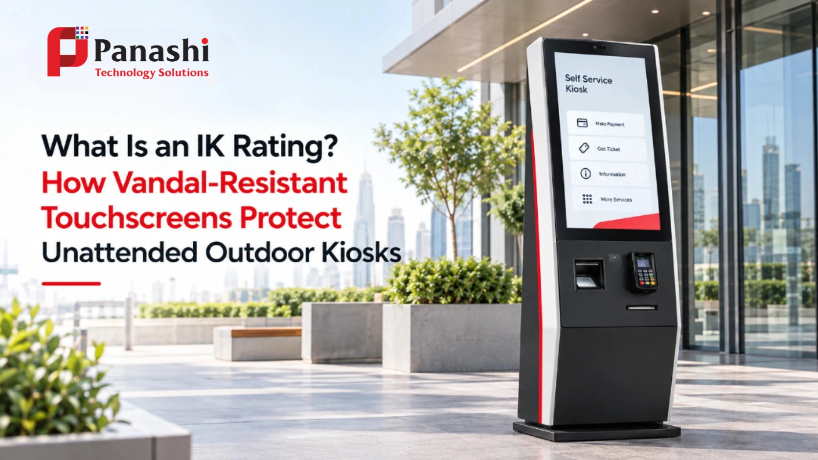 What Is an IK Rating? How Vandal-Resistant Touchscreens Protect Unattended Outdoor Kiosks