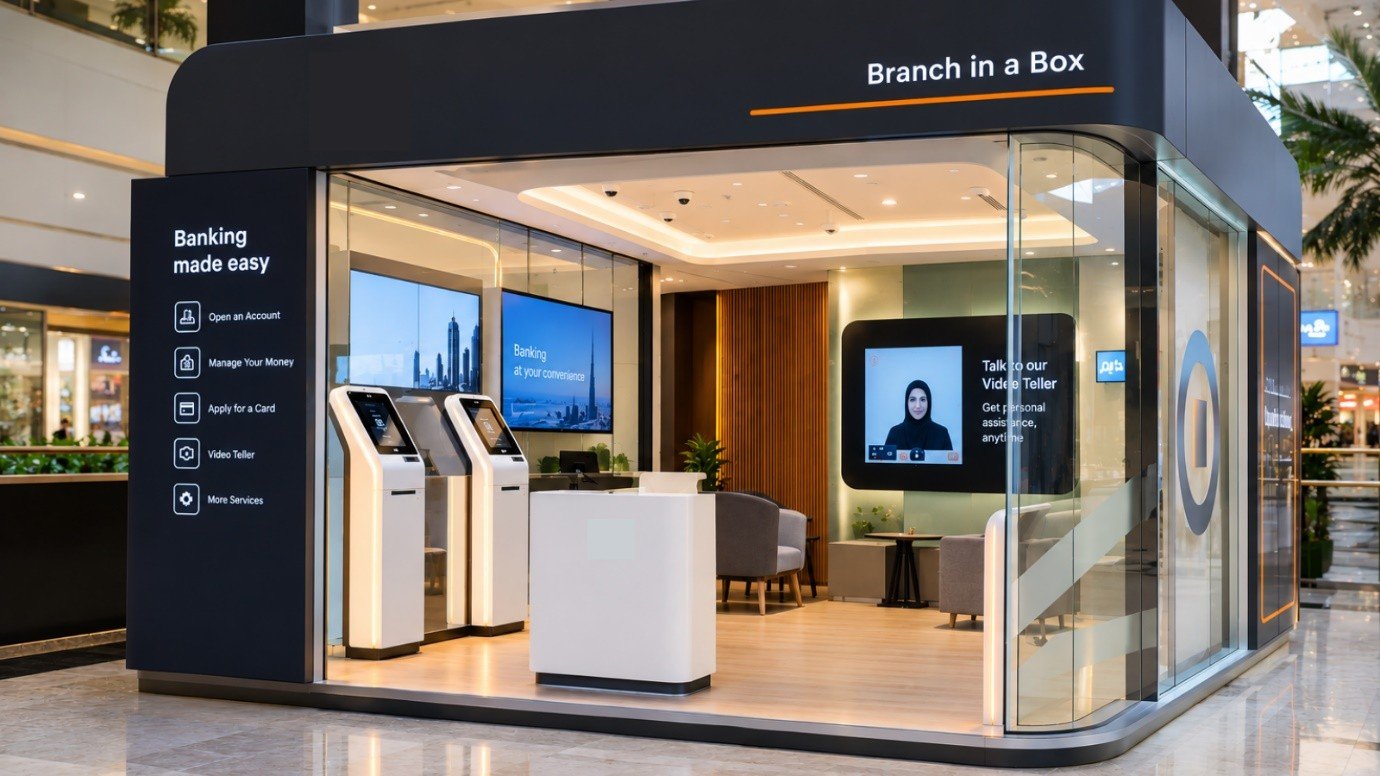 What is a bank branch in a box?