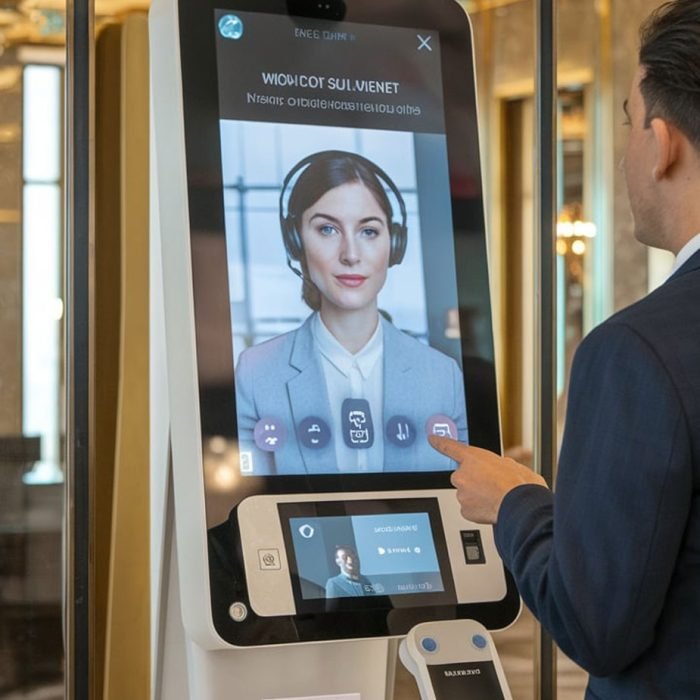 self service video call kiosk
